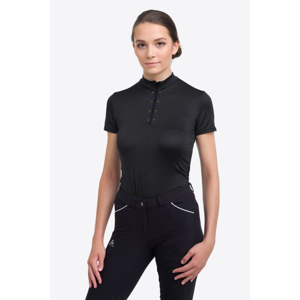 Cavalliera Riding Top CUSTOM CRYSTALLIZED, short sleeve