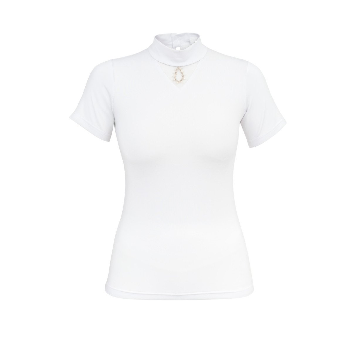 Cavalliera - Kurzarm-Turniershirt CRYSTAL DROP - Reitbekleidung