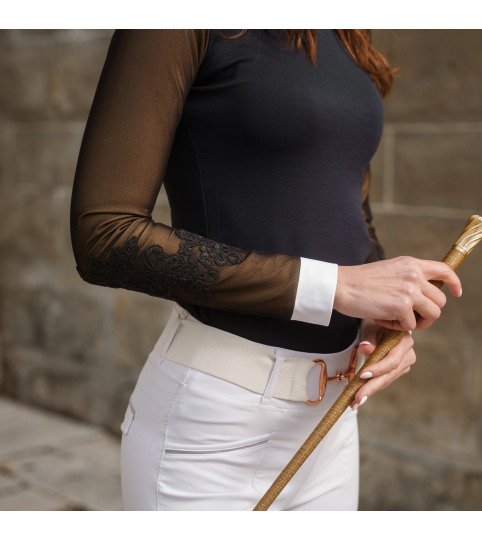 Női Lovas Versenying SIGNATURE SLEEVES 'W' - Hosszú Ujjú, Technikai Lovas Versenyruházat