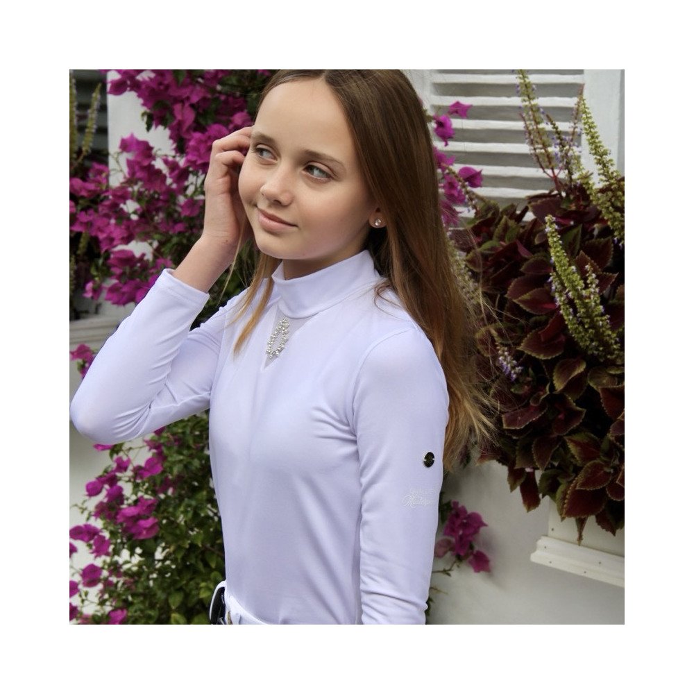 Cavalliera - Langarm-Turniershirt CRYSTAL DROP KIDS - Reitbekleidung