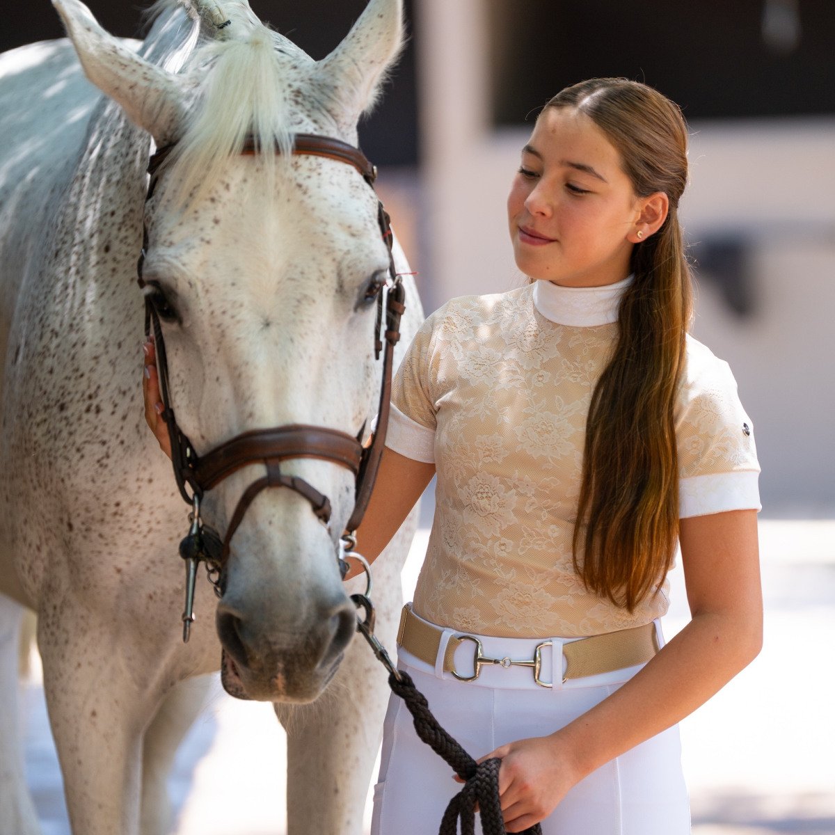 Cavalliera - Kurzarm-Turniershirt ARIOSA KIDS - Reitbekleidung